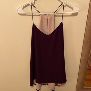 Express purple blouse tank medium
